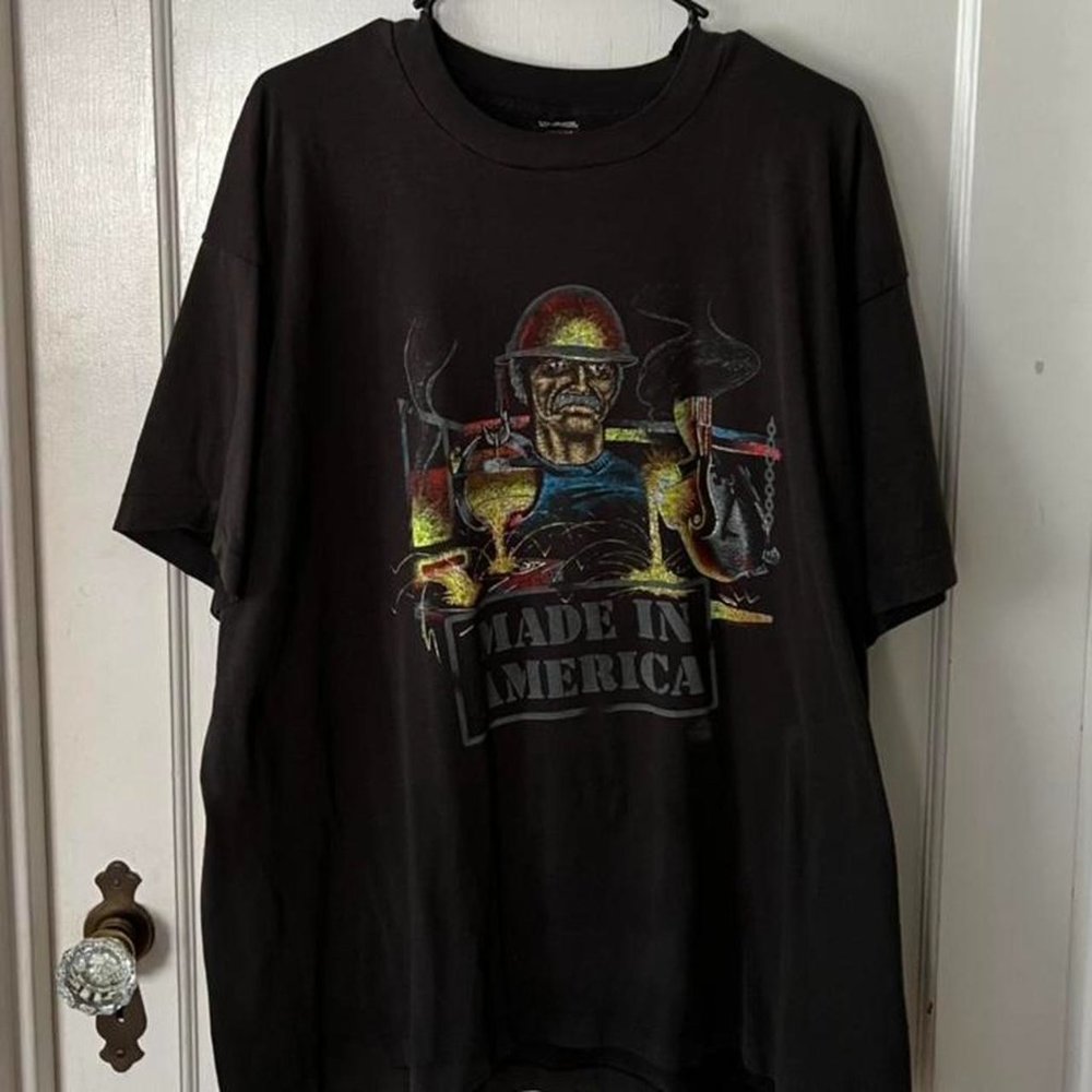 Insane “Made In America” Brown Graphic Tee